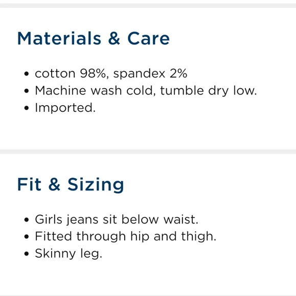 Old Navy Girls Skinny Jeans Light Wash XL (14-16) - Picture 14 of 14